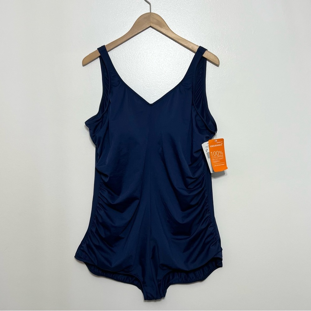 Speedo Endurance Plus One-Piece Swimsuit in Nautical Navy